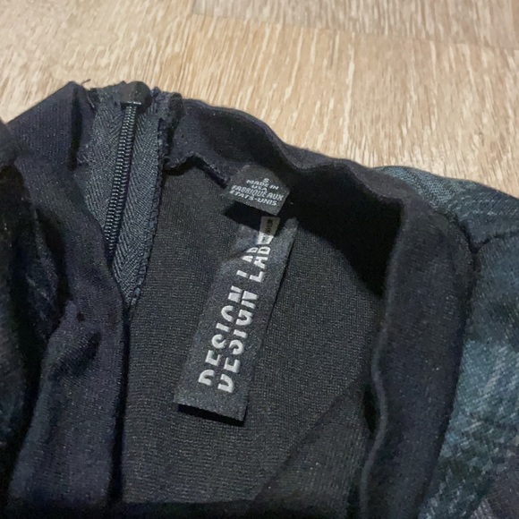 NWOT Plaid Office Mini Dress - Picture 4 of 7